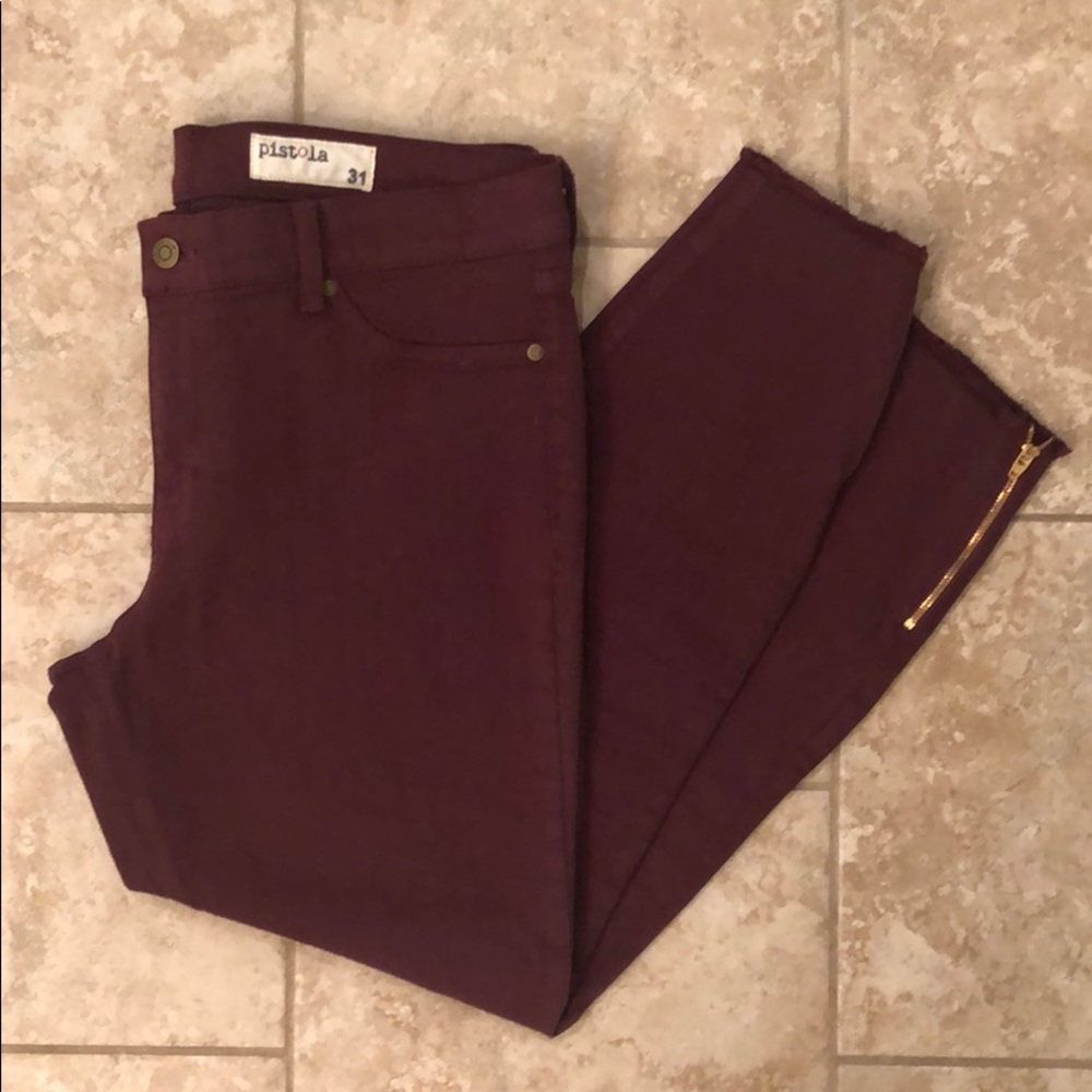 Pistola Maroon Skinny Jeans